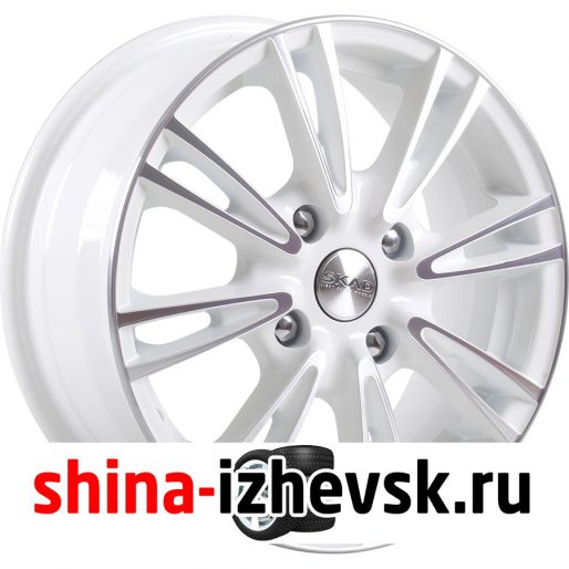 Колесный диск СКАД Пантера 6xR15 4×98 ET38 DIA58.6 белый с полированной лицевой частью в Ижевске